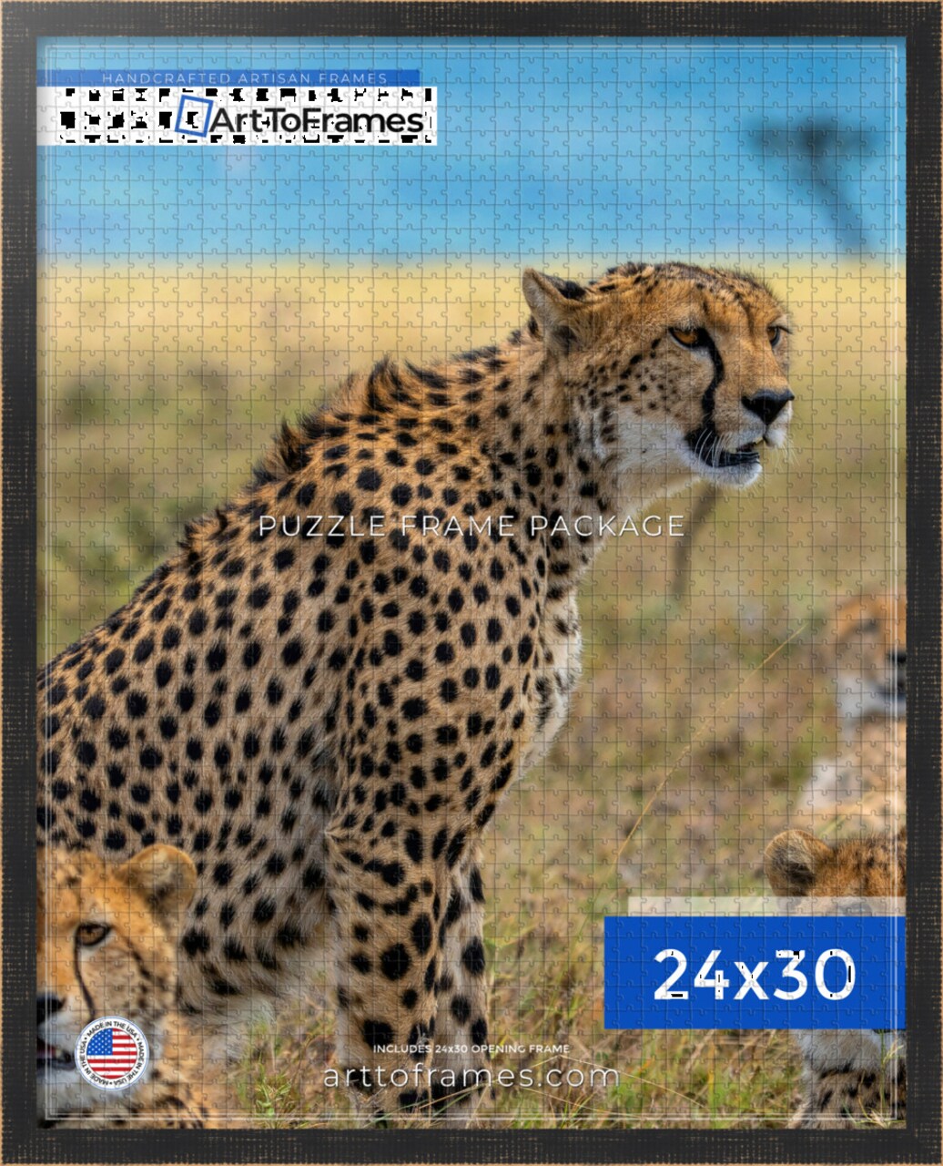 ArtToFrames 24x30 INCH / 61x76.2 CM Puzzle Frame for 1000 piece Puzzles.This 1.00 Inch Custom Wood Frame for Puzzles Comes with Economy Acrylic, Available in Multiple Colors
